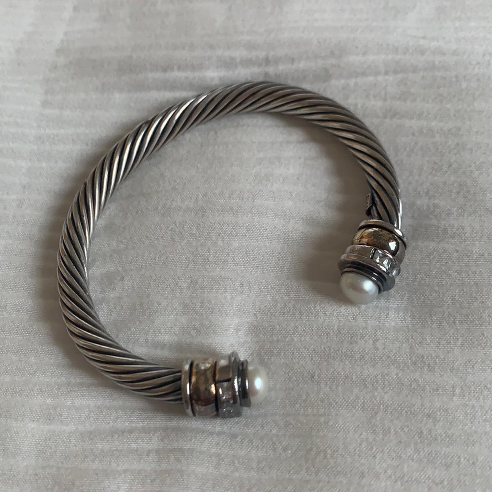 Sterling Silver with pearls bracelet